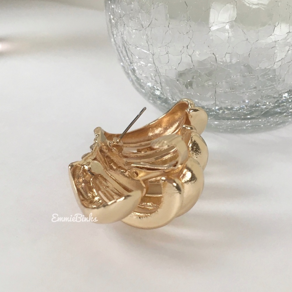 New Zara Chunky Metallic Ear Cuffs Earrings - Picture 12 of 16